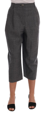 Gray Wool Capri Pants - Avaz Shop