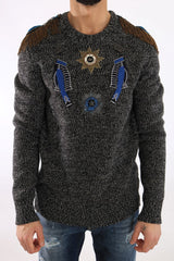 Gray Wool Cashmere Sweater - Avaz Shop
