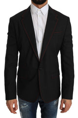 Gray Wool Slim Blazer Jacket - Avaz Shop