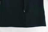 Green 3/4 sleeve wool blouse - Avaz Shop