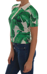 Green Banana Leaf Polo T-shirt - Avaz Shop