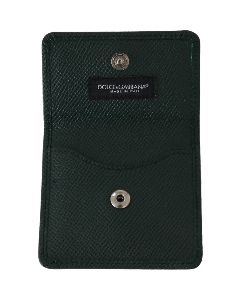 Green Dauphine Leather Condom Case Holder - Avaz Shop