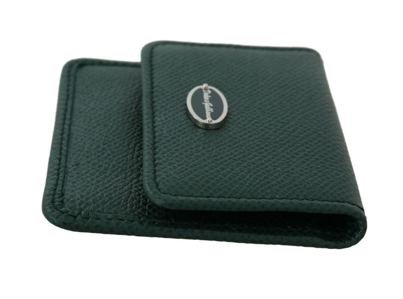 Green Dauphine Leather Condom Pocket Case Holder - Avaz Shop
