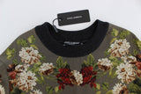 Green Key Floral Print Silk Sweater - Avaz Shop