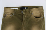 Green Wash Slim Fit Cotton Stretch Jeans - Avaz Shop
