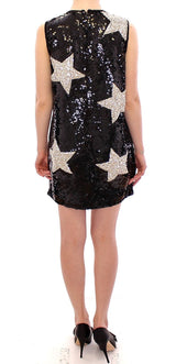 Masterpiece black crystal swarovski stars sheath dress - Avaz Shop