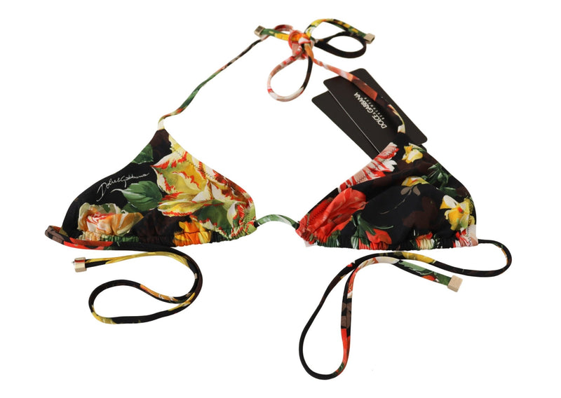 Multicolor Floral Bikini Top Beachwear Swimwear - Avaz Shop