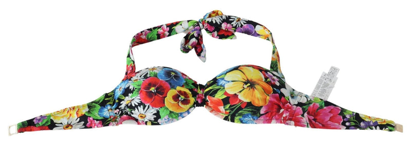Multicolor Floral Print Swimwear Bikini Tops - Avaz Shop
