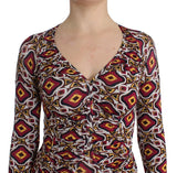 Multicolor Longsleeved Viscose Shift Dress - Avaz Shop