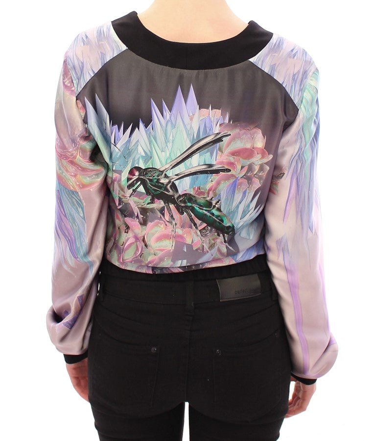 Multicolor silk blouse jacket - Avaz Shop