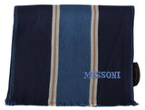Multicolor Striped Wool Unisex Wrap Scarf - Avaz Shop
