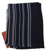 Multicolor Wool Striped Unisex Wrap Fringes Shawl - Avaz Shop