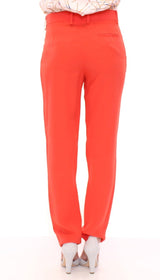 Orange boyfriend stretch pants - Avaz Shop