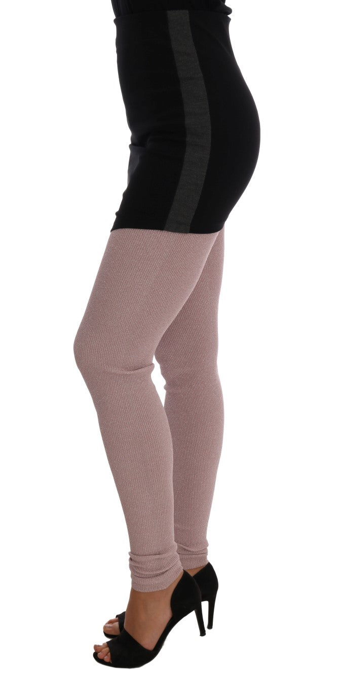 Pink Stretch Waist Tights Stockings - Avaz Shop