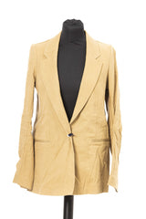 Beige Cotton Suits & Blazer