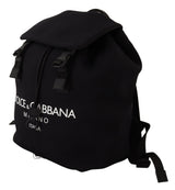 Black Palermo Logo Backpack Neoprene Borse Duffle Bag