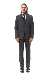 Gray Merino Wool Suit