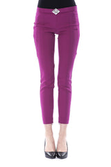 Violet Polyester Jeans & Pant