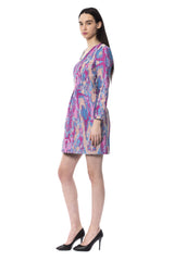 Multicolor Polyester Dress
