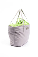 Gray Polyester Handbag