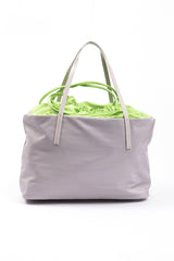 Gray Polyester Handbag