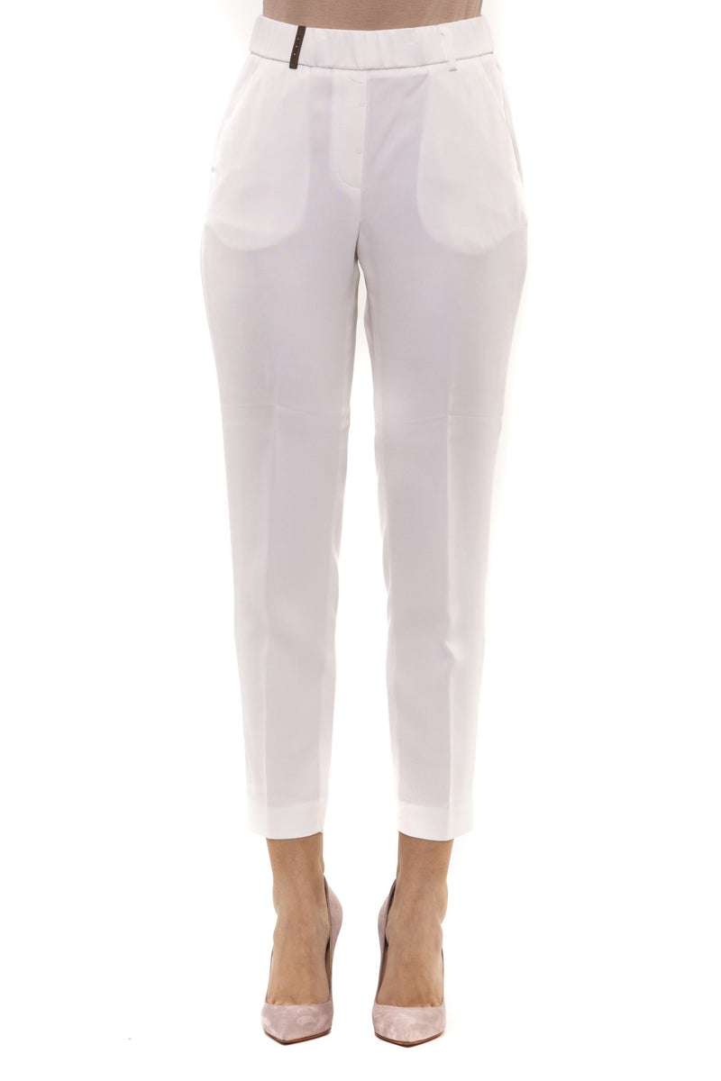 White Viscose Jeans & Pant
