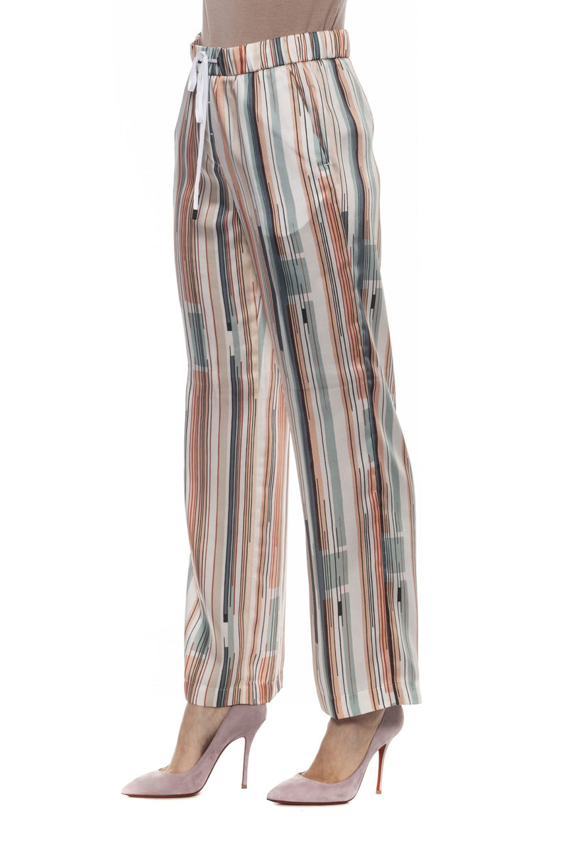 Multicolor Polyester Jeans & Pant