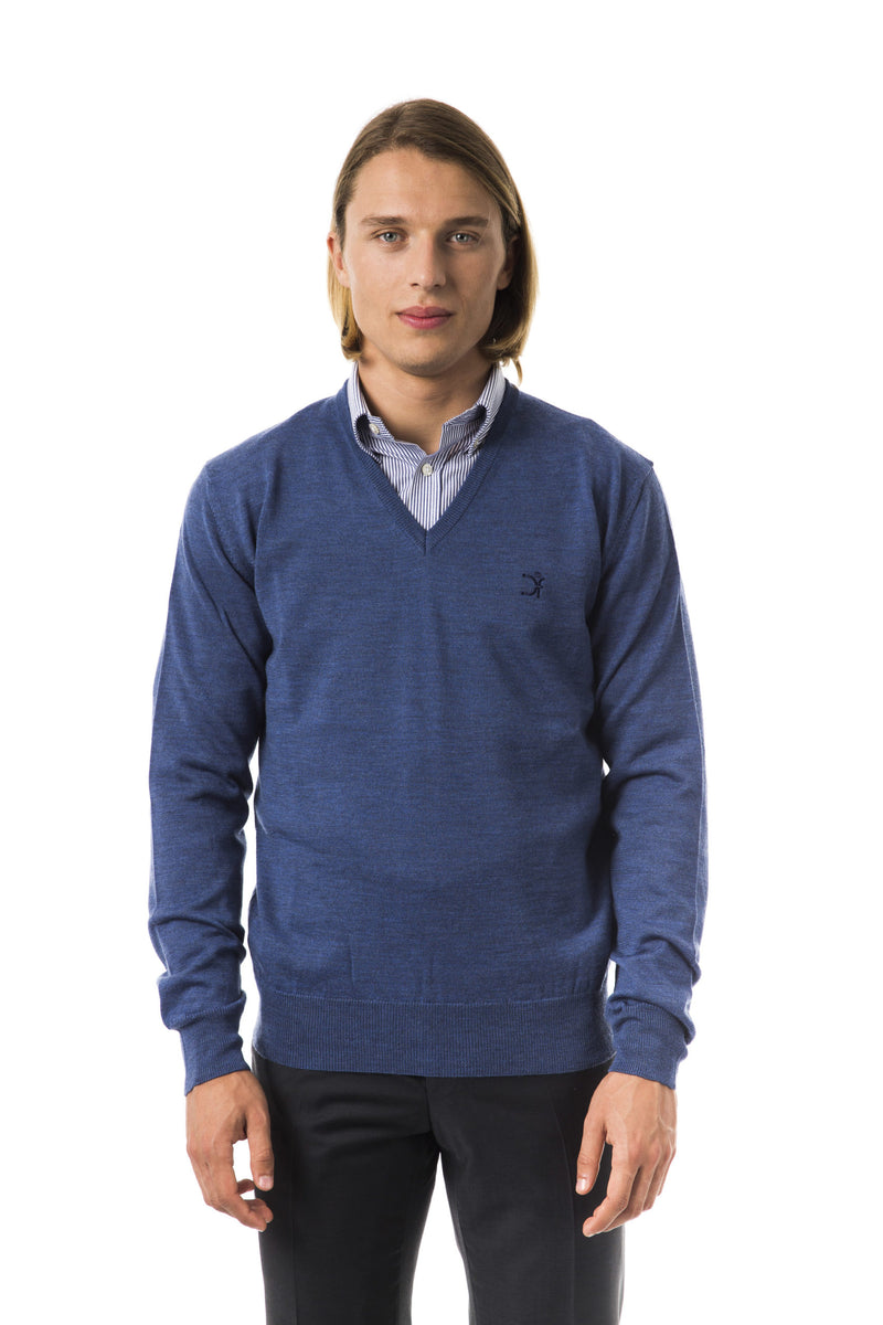 Blue Merino Wool Sweater